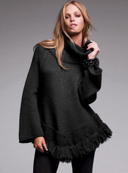 2022-01-21-0003_3 Victorias Secret Moda International Pelerin Kazak (Siyah, S)