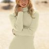 2022-01-23-0013_4 Victorias Secret Moda International Yivli Pamuk Boğazlı Balıkçı Yaka Kazak (Fildişi, M)