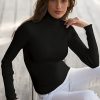 2022-01-25-0002_4 Victorias Secret Moda International Yivli Pamuk Boğazlı Balıkçı Yaka Kazak (Siyah, S, L)