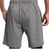 NIKE-AT5693-032-S_3 Nike Dri-Fit Hiperkuru Erkek Yoga Training Şort (Gri, S)