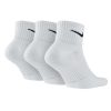 NIKE-SX4703-101-L_3 Nike SX4703-101 Kalın Yastıklamalı Ayak Bileği Çeyrek Boy Spor Çorap (L, Beyaz)