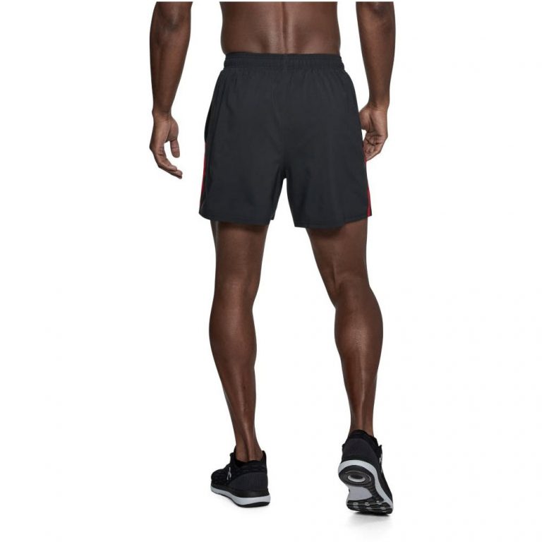 UA-1289312-009-S_2 Under Armour Launch 5" Erkek Spor Şortu, (S, Siyah)
