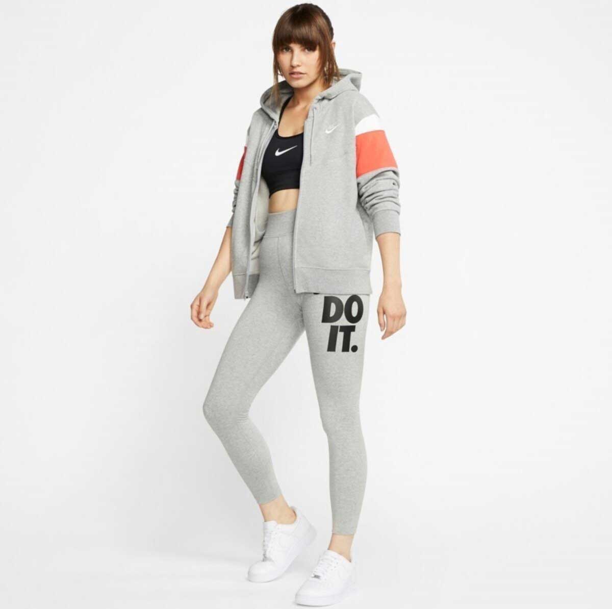 CJ2657-063_3 Nike Sportswear Legasee Kadın Gri Tayt CJ2657-063 2XL