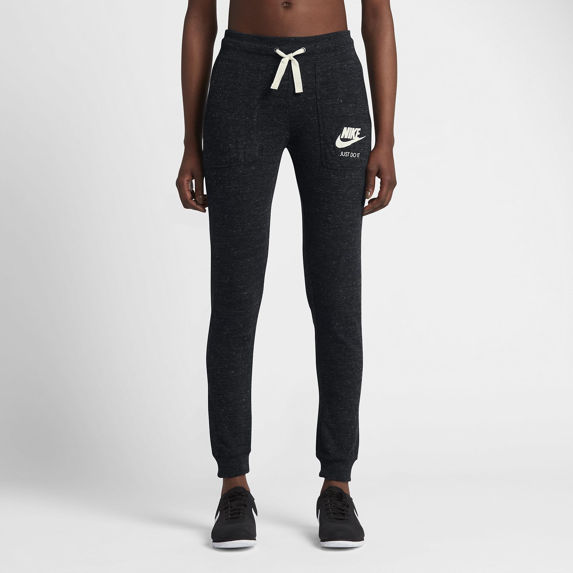 Nike Nsw Gym Vintage Pant Kadın Spor Pantolon Eşofman Altı 883731-010 (Siyah / Small)