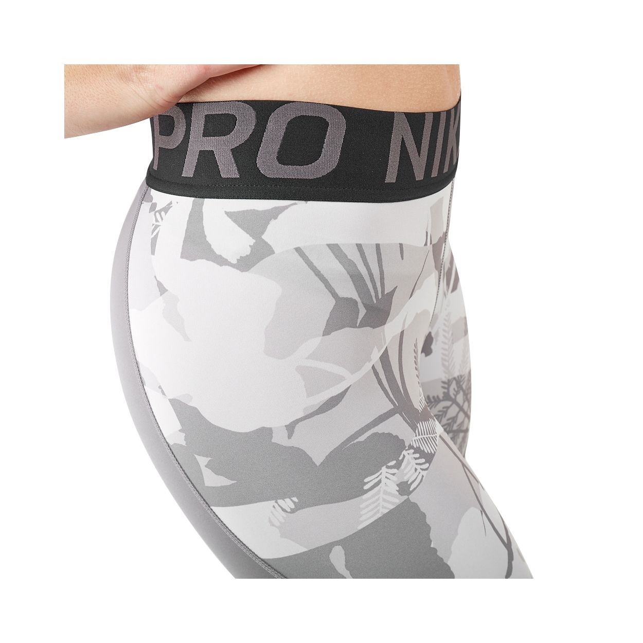 Nike Kadın Dri Fit Pro Forest Camo Uzun Tayt AR6766-059 (Renk Gri / Beden Medium)