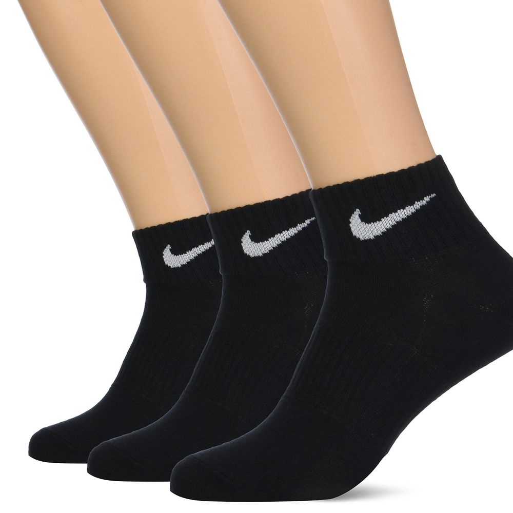 Nike Unisex Hafif Çeyrek Antrenman Çorapları 3 Çift – Small / Siyah SX4706-001 Nike Unisex Hafif Çeyrek Antrenman Çorapları 3 Çift – Small / Siyah SX4706-001