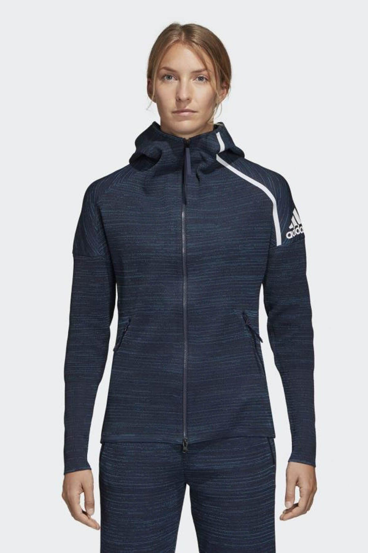 adidas Kadın Spor Sweatshirt – W Zne Hd Parley – DM4441 (Small / Beden)